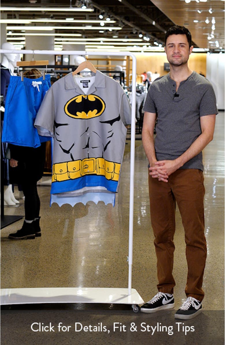 Batman Camp Shirt, Shorts & Removable Cape Set, sales video thumbnail