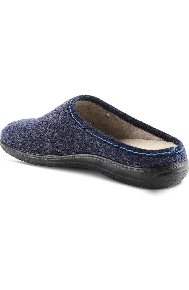 Flexus by Spring Step Loralee Scuff Slipper, Alternate, color, Navy