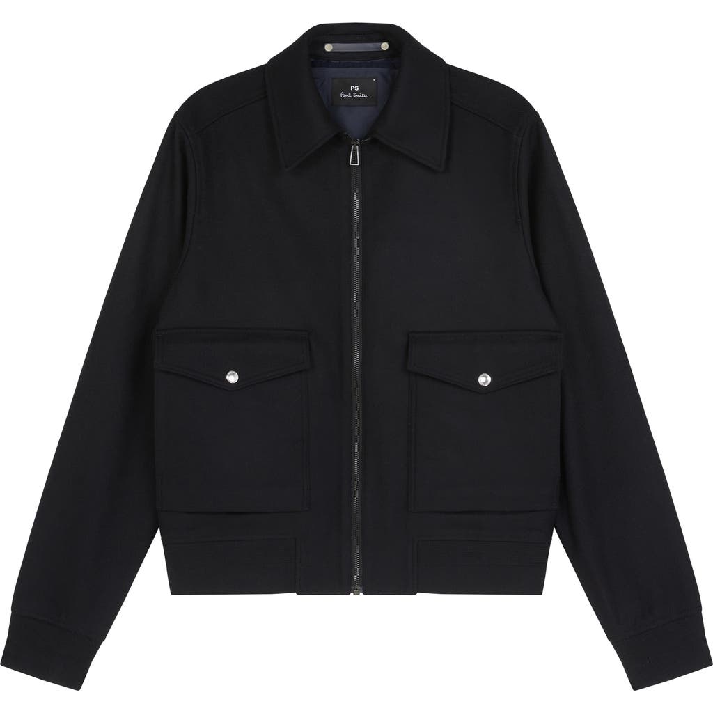 Ps By Paul Smith Ps Paul Smith Wool Blend Jacket In Animal Print