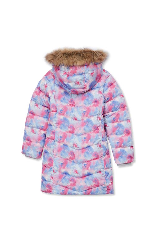 Lands' End Girls Fleece Lined Coat In Multi