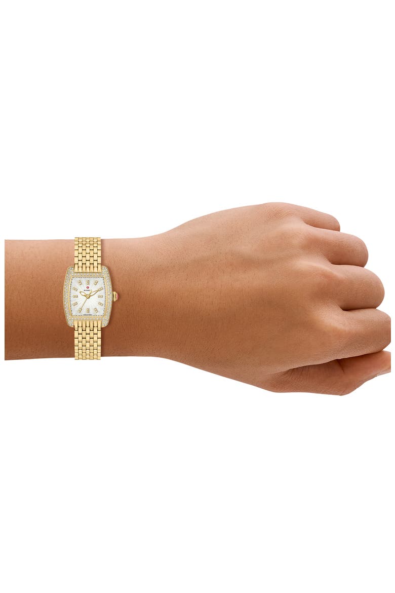 Urban Petite 18K Gold Plate Bracelet Watch, 22mm, Alternate, color, GOLD