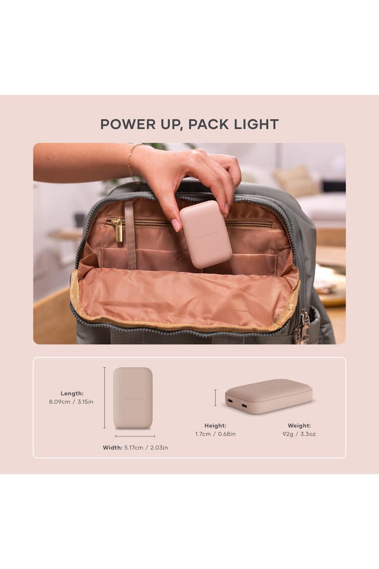 OntheGo 67W Slim Wall Charger, Alternate, color, Desert Rose