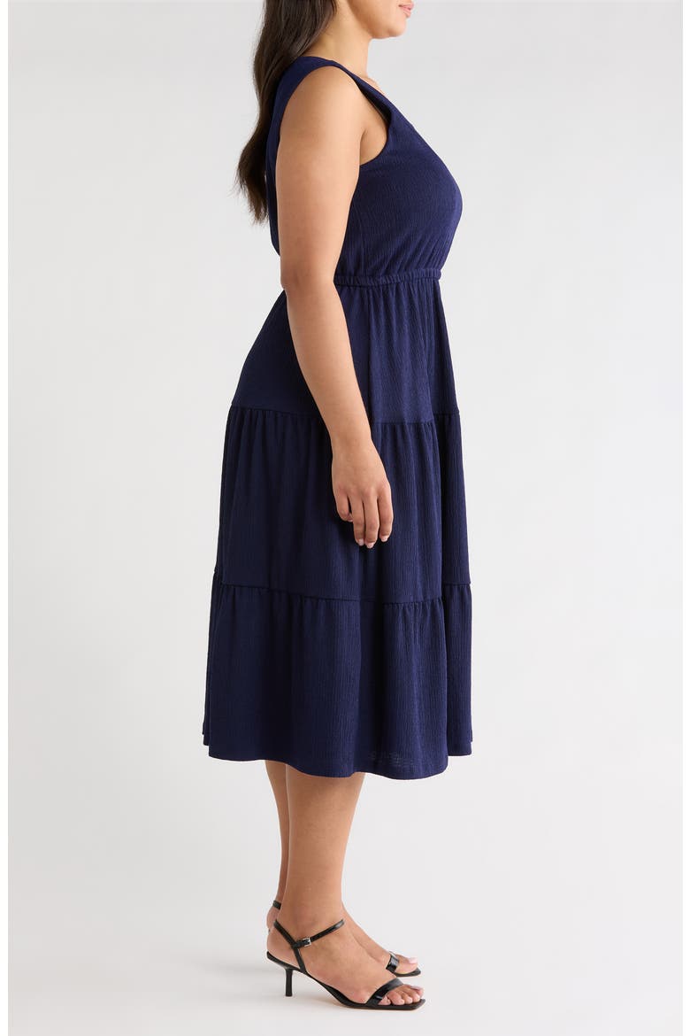 Sleeveless Tiered Midi Dress, Alternate, color, DISTANT MOUNTAIN