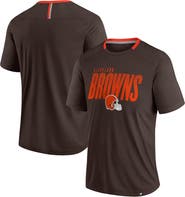 FANATICS Men's Fanatics Brown Cleveland Browns Defender Fade Slant T-Shirt