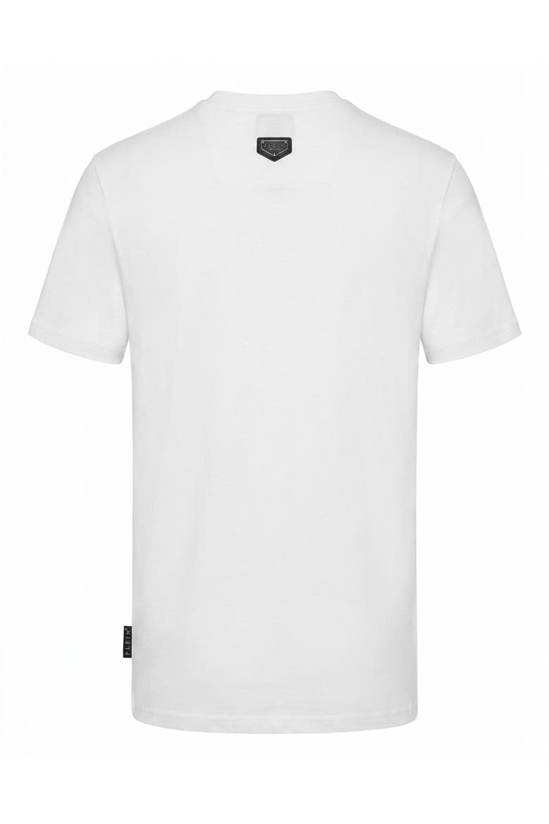Jersey T-Shirt Skull Teddy Dollar Men, Alternate, color, white