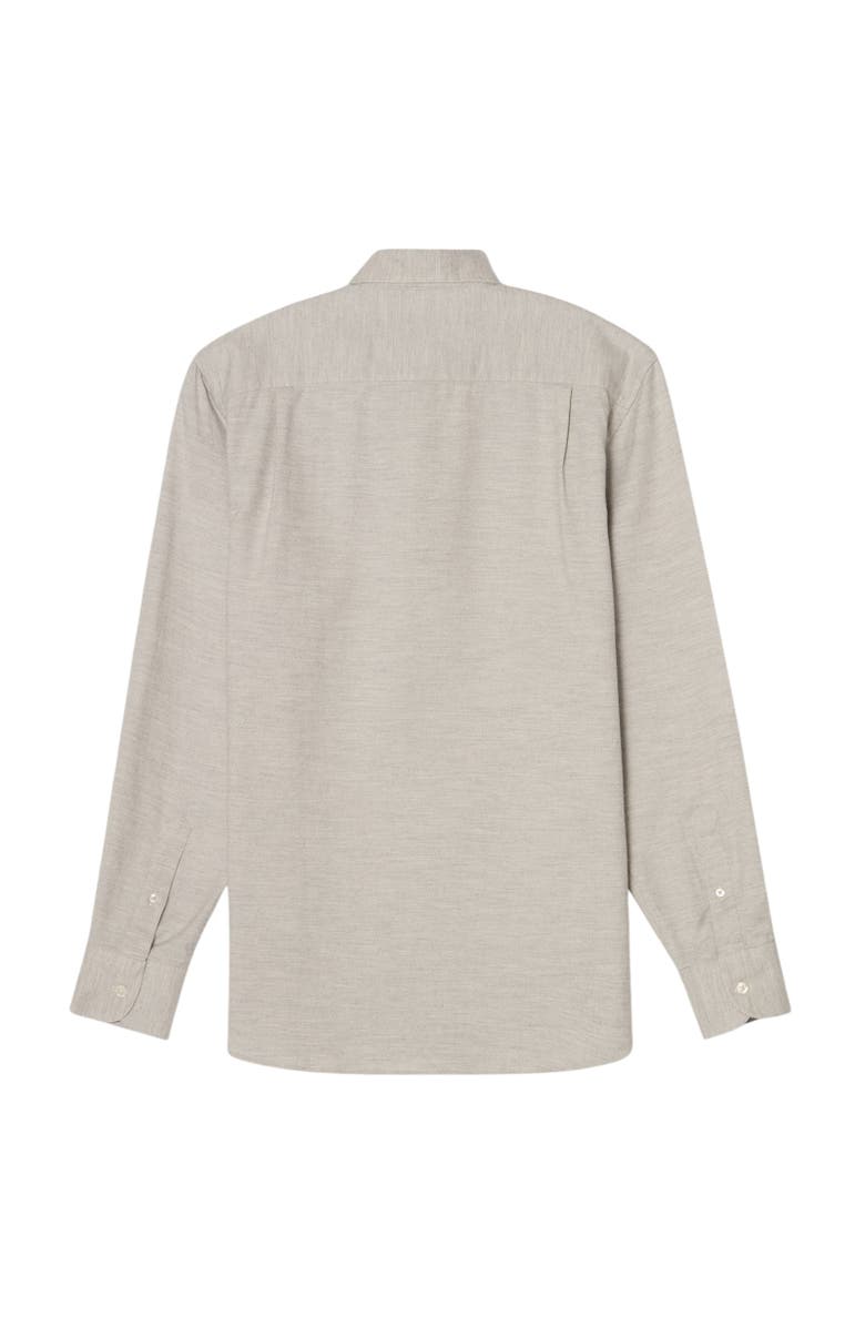 Robert Talbott Morgan Luxe Flannel Shirt, Alternate, color, Light Gray