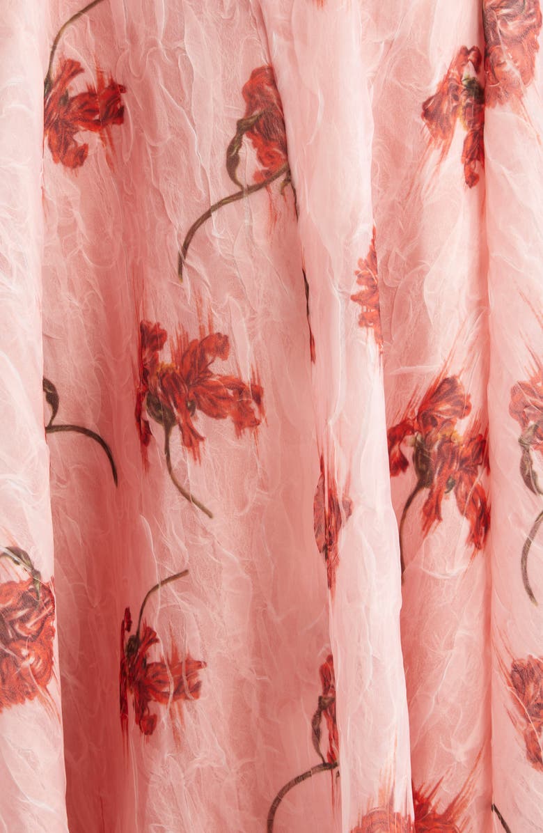 Emilia Wickstead Circeii Floral Textured Organza Circle Skirt, Alternate, color, 