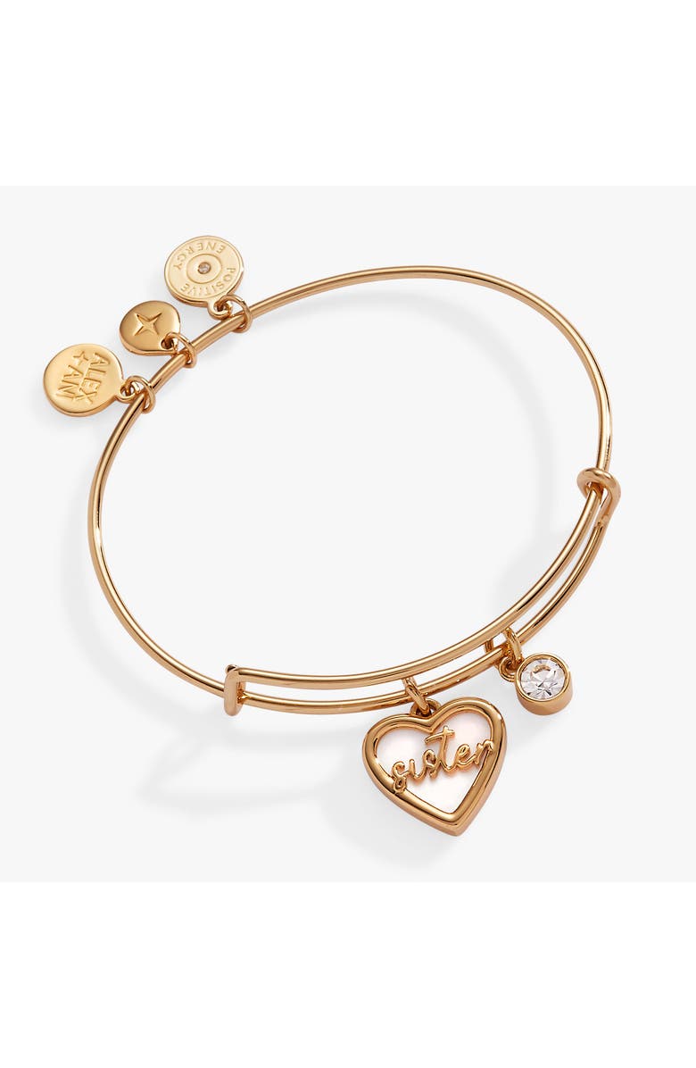 Alex and Ani Sister Bangle Bracelet, Main, color, 