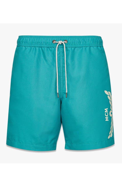 Logo Print Swim Trunks