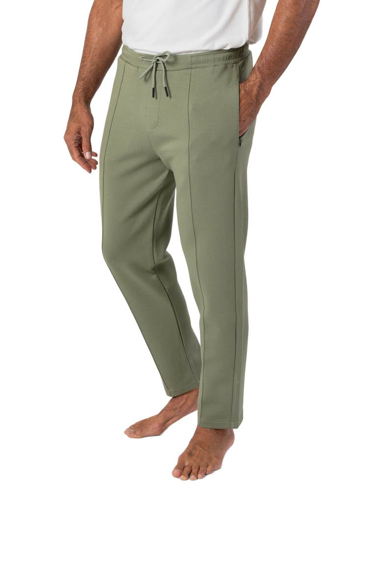 Robert Talbott Evans Track Pant, Alternate, color, Olive