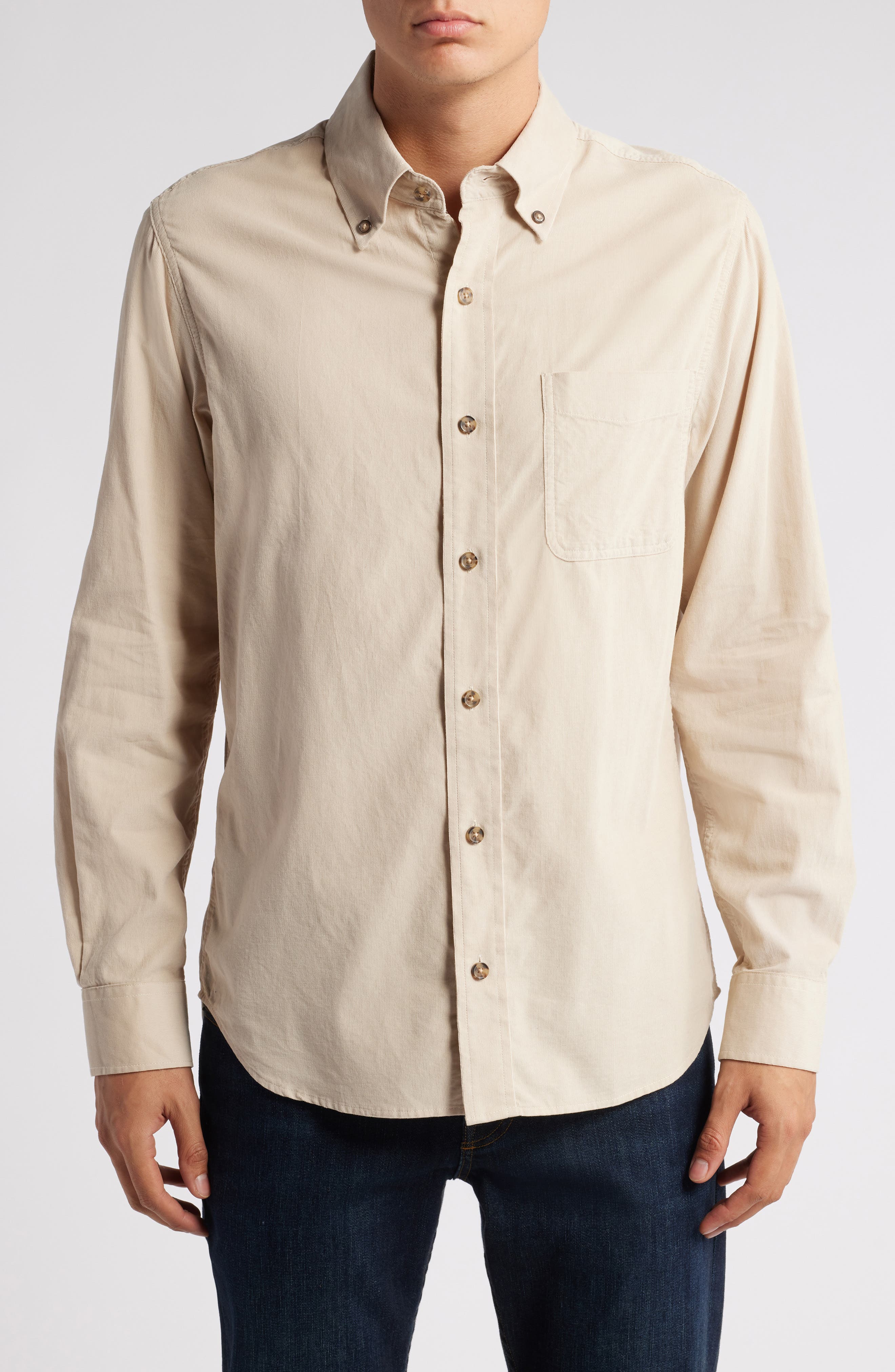 Pinwale Corduroy Button Down Shirt - image 3