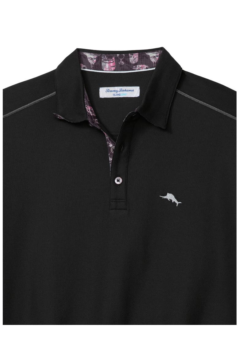 Mai Tai Dye 5 O'Clock Polo, Alternate, color, BLACK