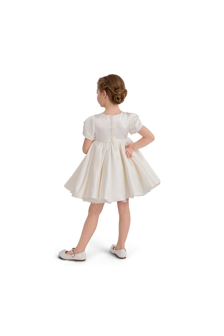 Ivory Pearl-Accented Occasion Dress, Alternate, color, Ivory