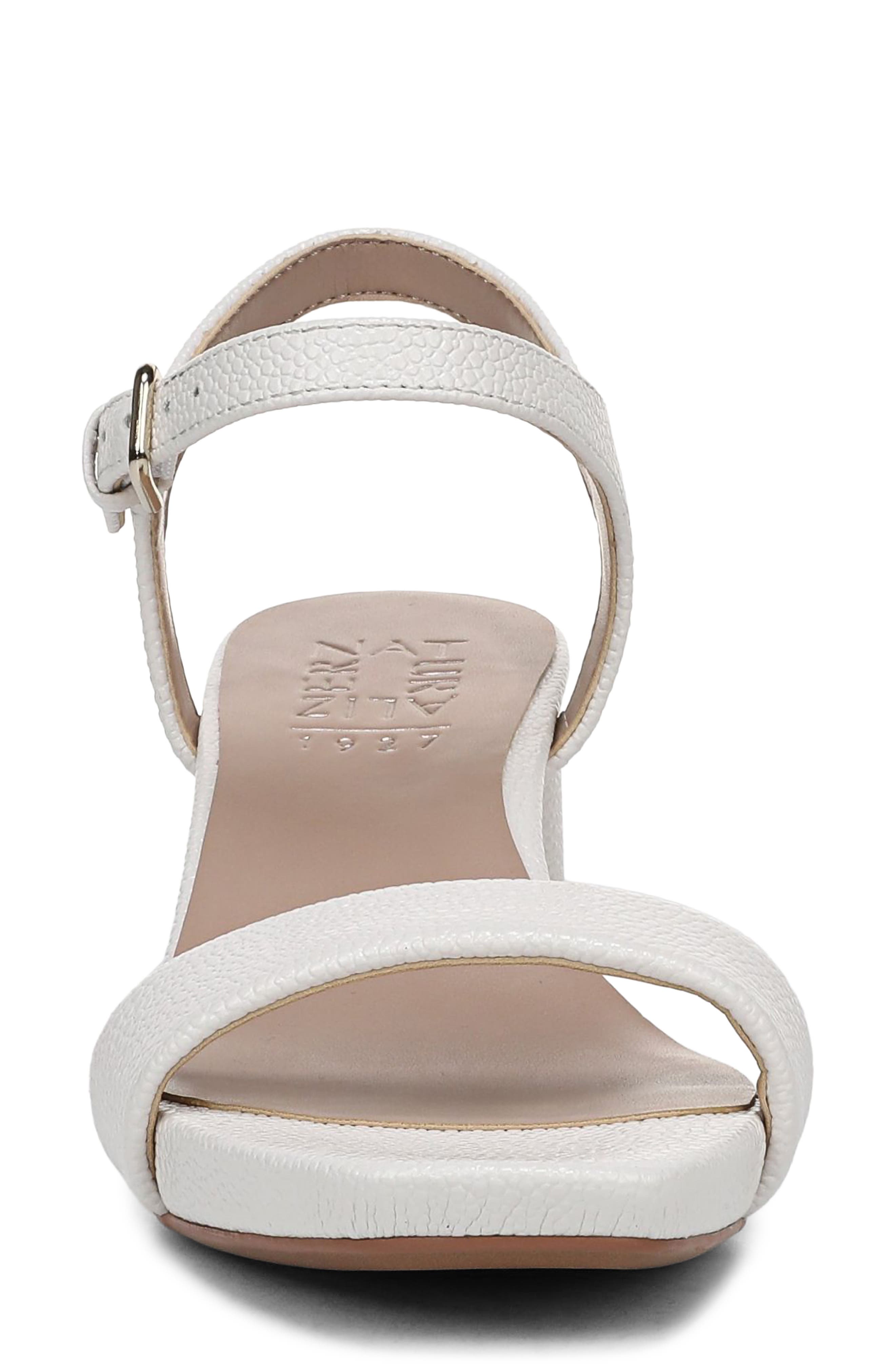 Naturalizer Izzy Block Heel Sandal, Alternate, color, Warm White