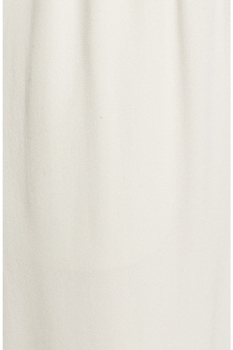 Slouchy Silk Crepe Ankle Pants, Alternate, color, BONE
