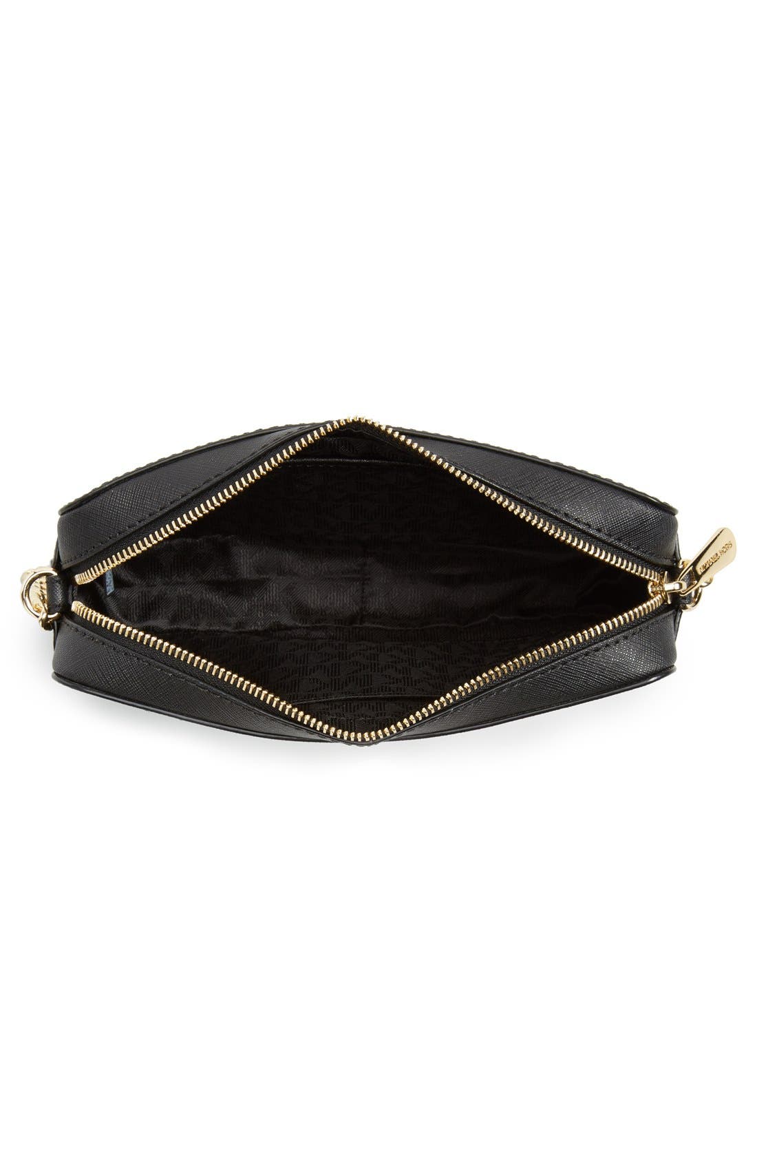 MICHAEL Michael Kors 'Medium Jet Set' Saffiano Leather Crossbody Bag, Alternate, color, 