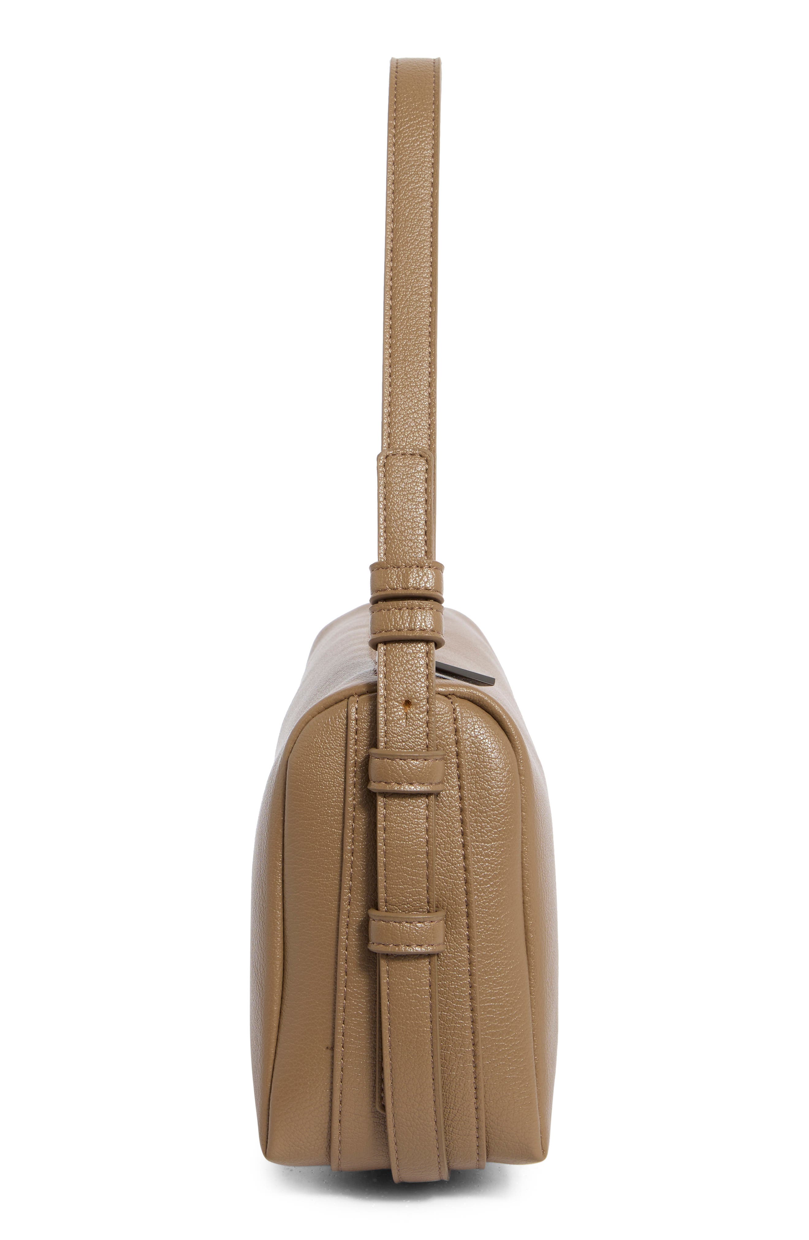 Convertible Faux Leather Shoulder Bag, Alternate, color, TAUPE