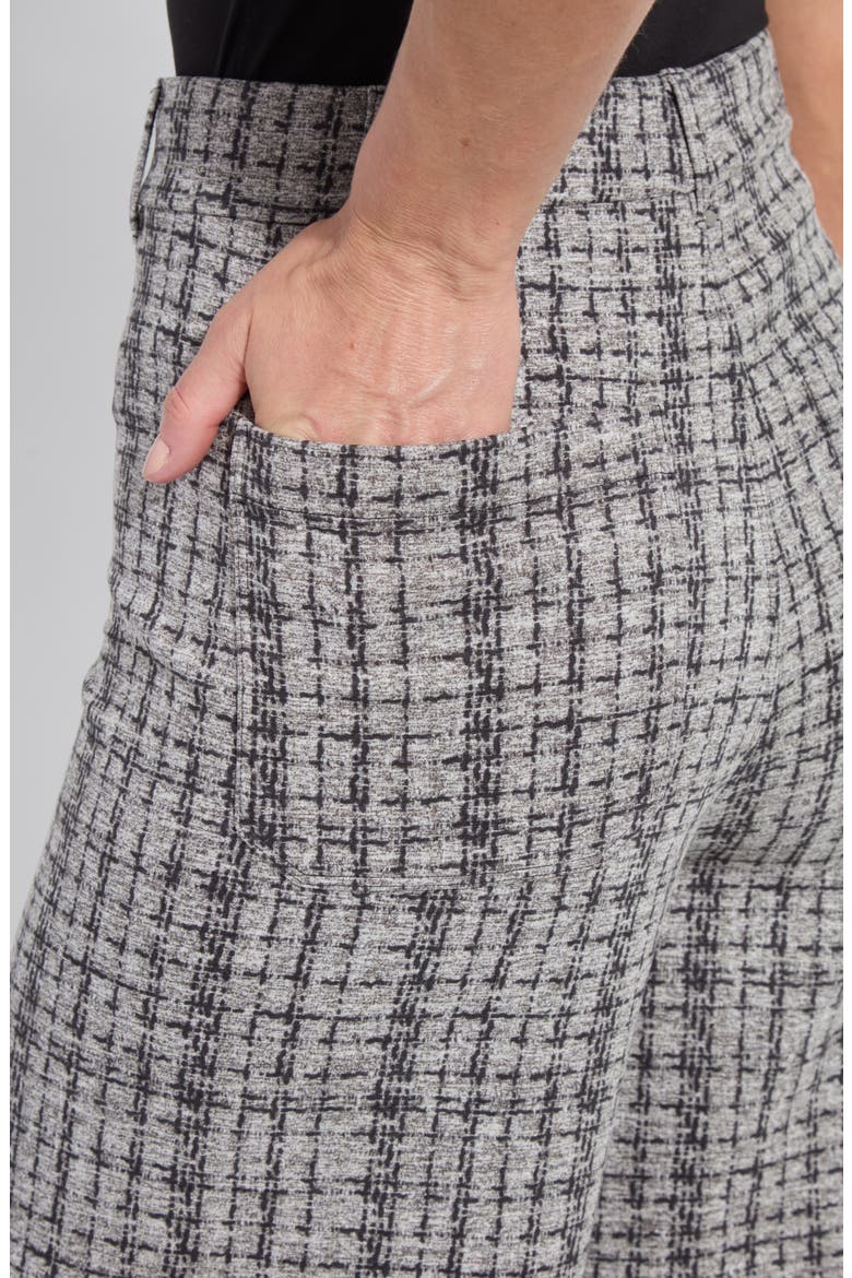 Erin Tweed Print Pull-On High Waist Ankle Wide Leg Pants, Alternate, color, LUSH TWEED TEXTURE