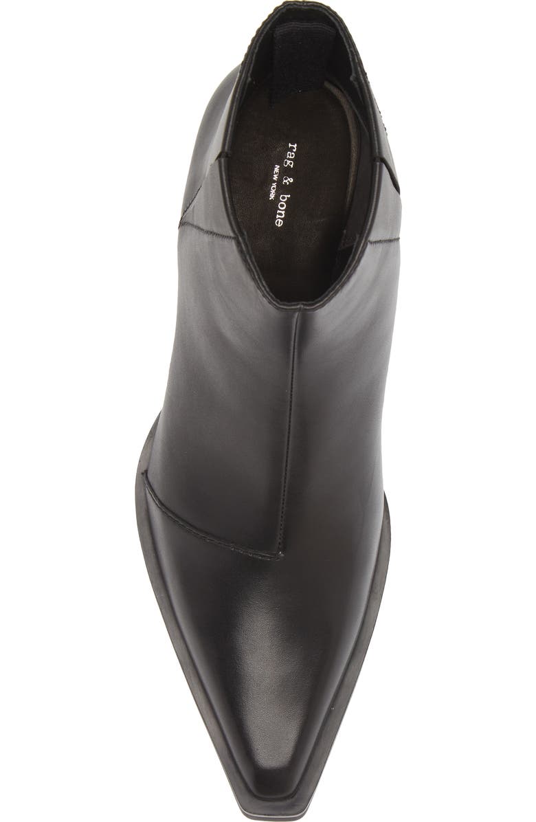 rag & bone Dart Pointed Toe Bootie, Alternate, color, Black