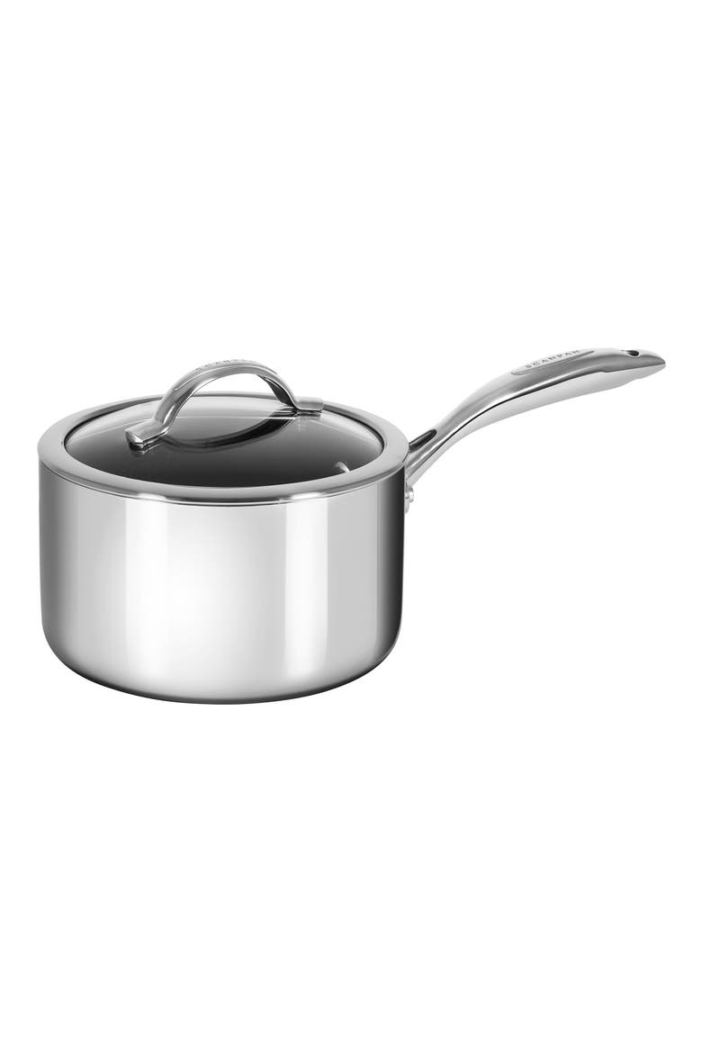 HaptIQ 2.75-Quart Stainless Steel Saucepan, Main, color, SILVER