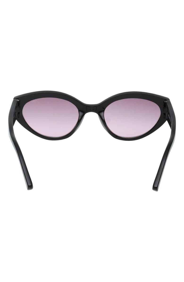 abercrombie kids Kids' Gradient Cat Eye Sunglasses, Alternate, color, Shiny Black / Gradient