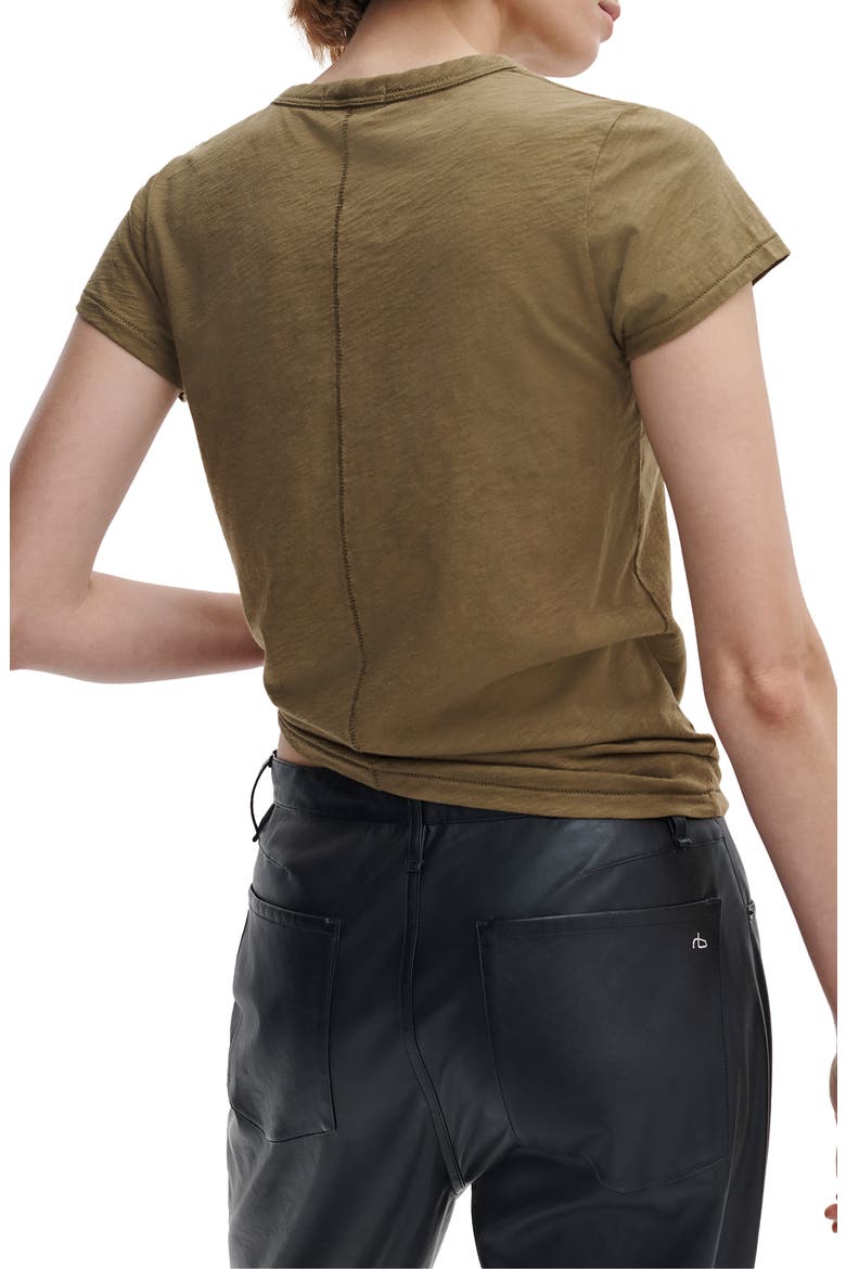 The Slub Organic Pima Cotton T-Shirt, Alternate, color, MILITARY O