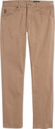 AG Tellis Sueded Stretch Sateen Slim Leg Pants