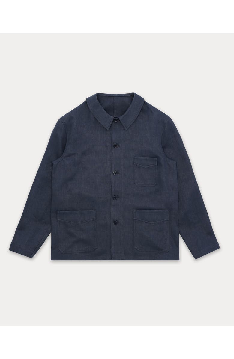 Fortela Boulevard Linen Jacket, Main, color, Blue