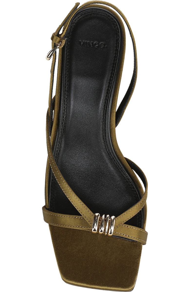 Vince Tali Slingback Kitten Heel Sandal, Alternate, color, Olive Wood