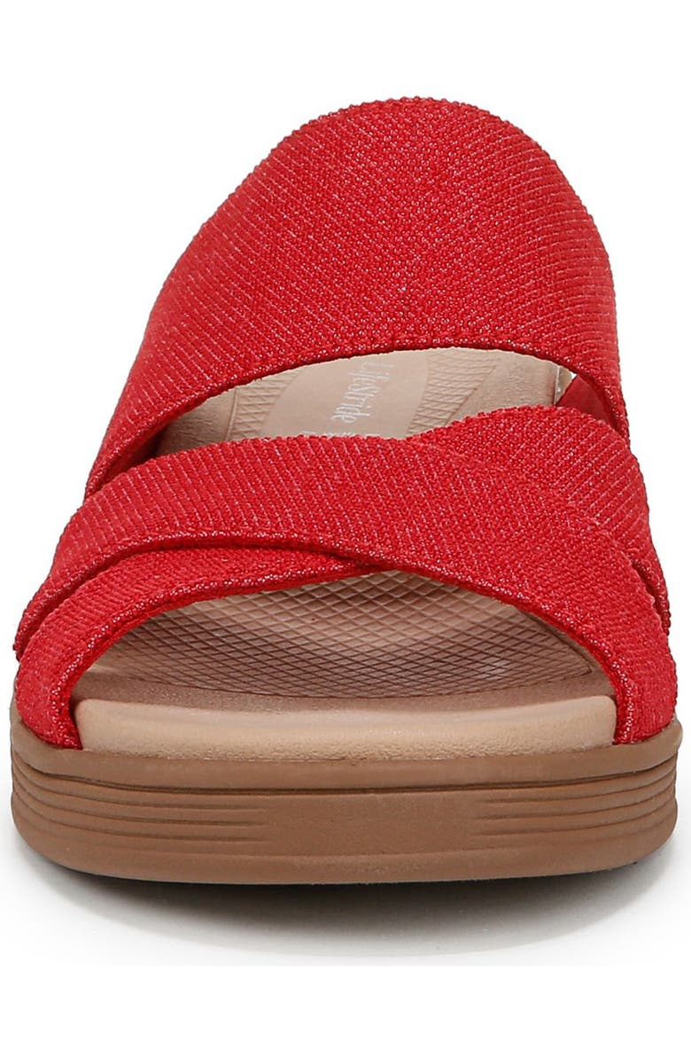 LifeStride Fiona Wedge Sandal, Alternate, color, Red