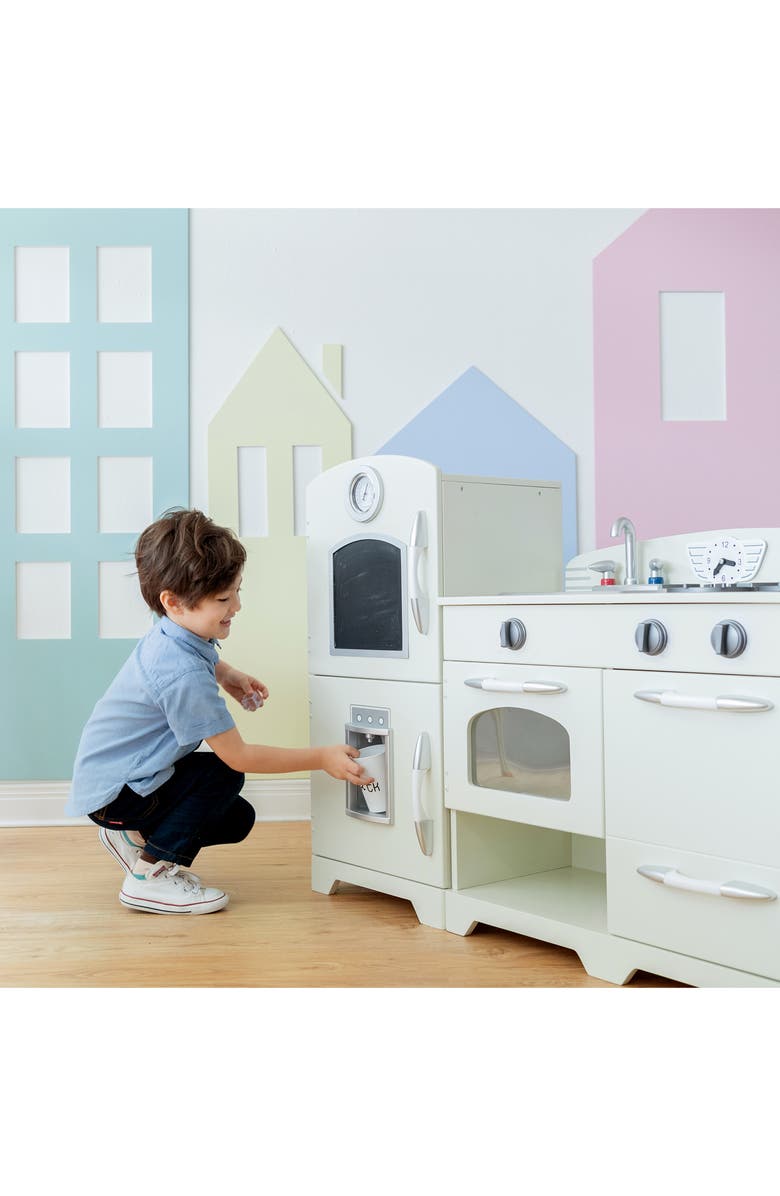 Teamson Kids Little Chef Fairfield Retro Play Kitchen, Alternate, color, White