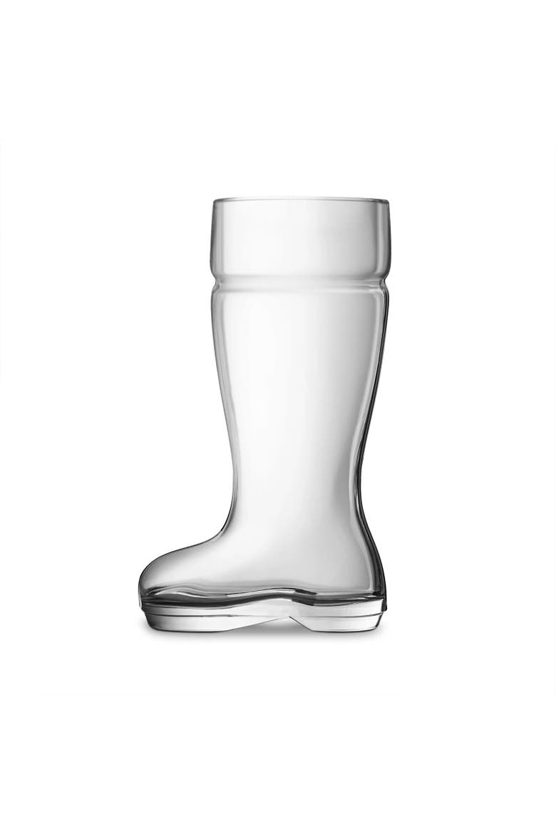 Das Beer Boot Glass, 1 Liter / 33 oz, Clear Glass, Alternate, color, Clear