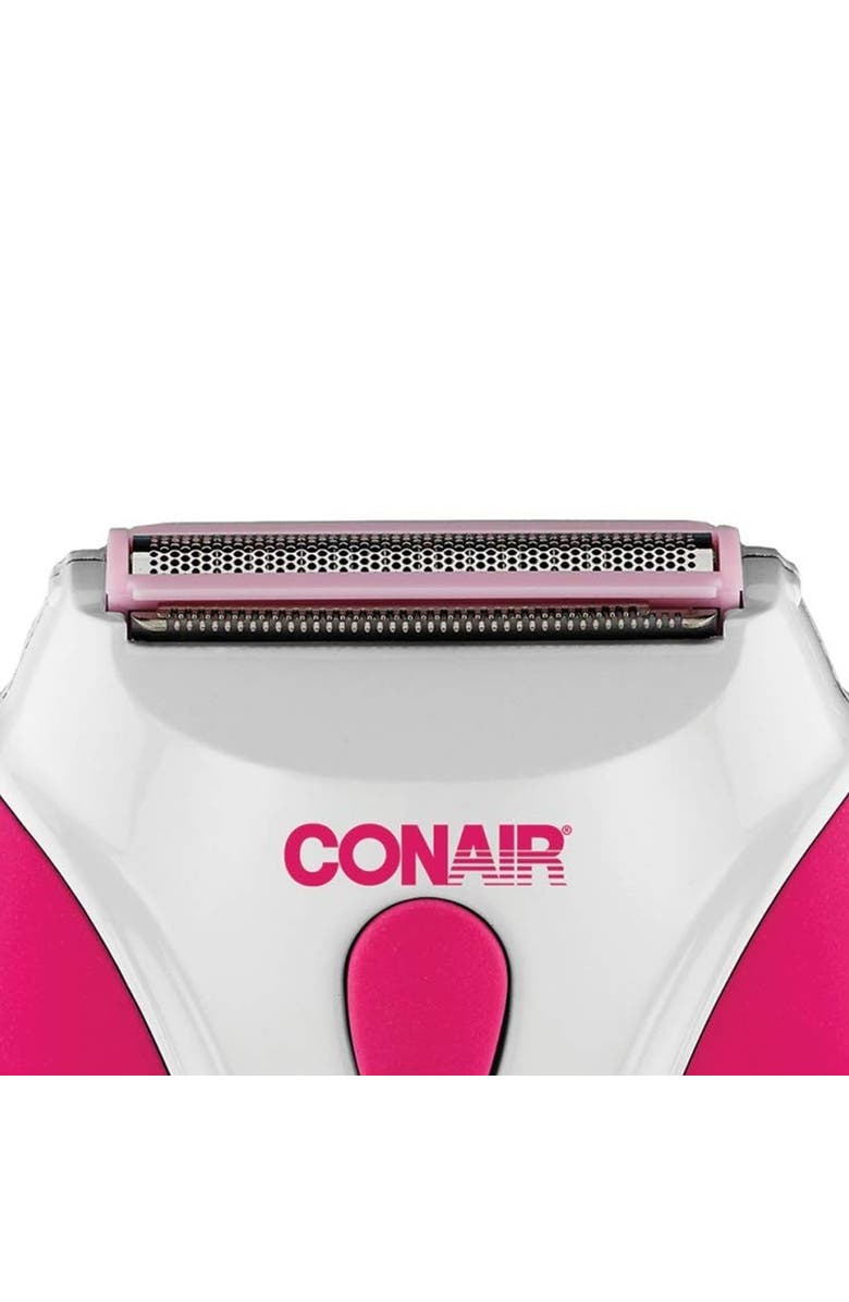 CONAIR Battery Operated Wet or Dry Dual Trimmer Foil Shaver, Alternate, color, Pink