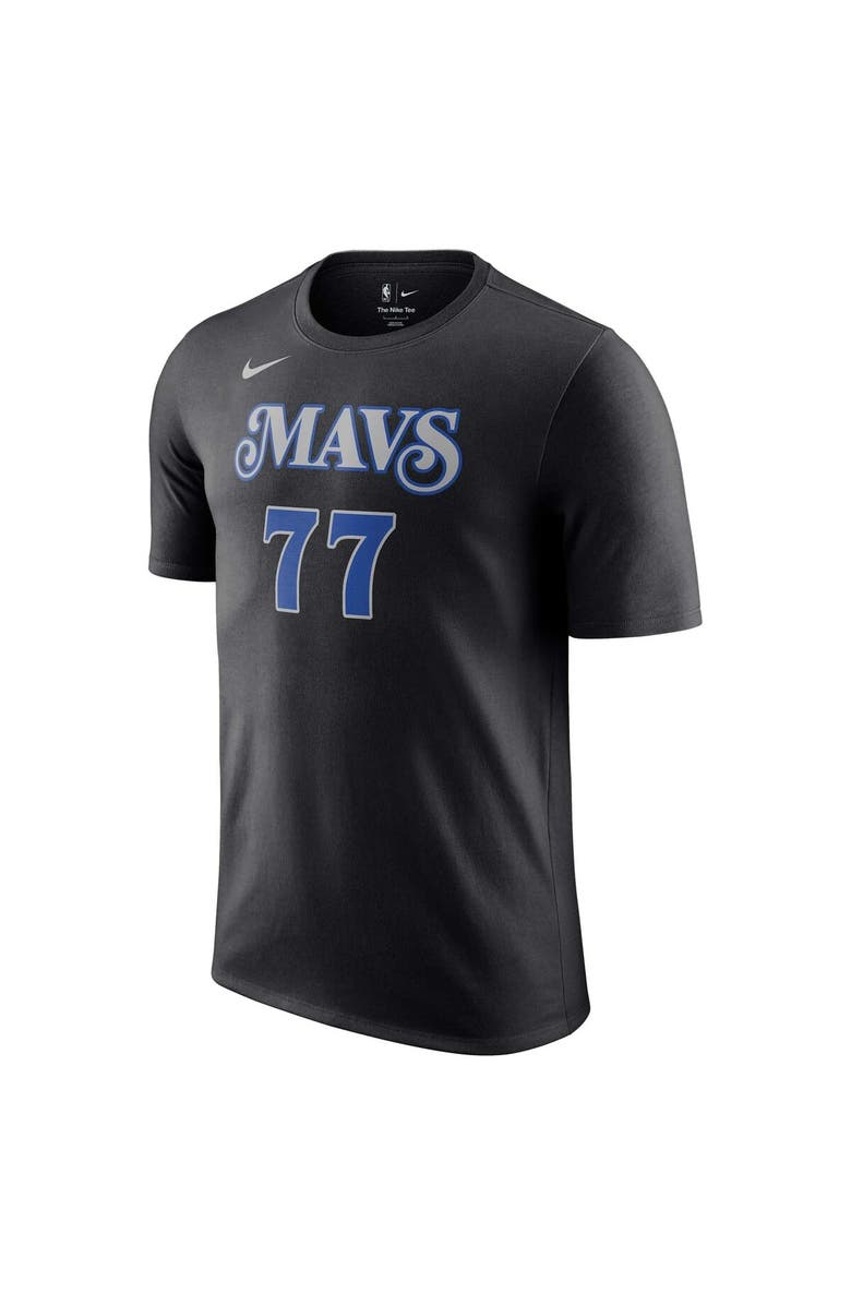 Nike Men's Nike Luka Dončić Black Dallas Mavericks 2023/24 City Edition Name & Number T-Shirt, Alternate, color,