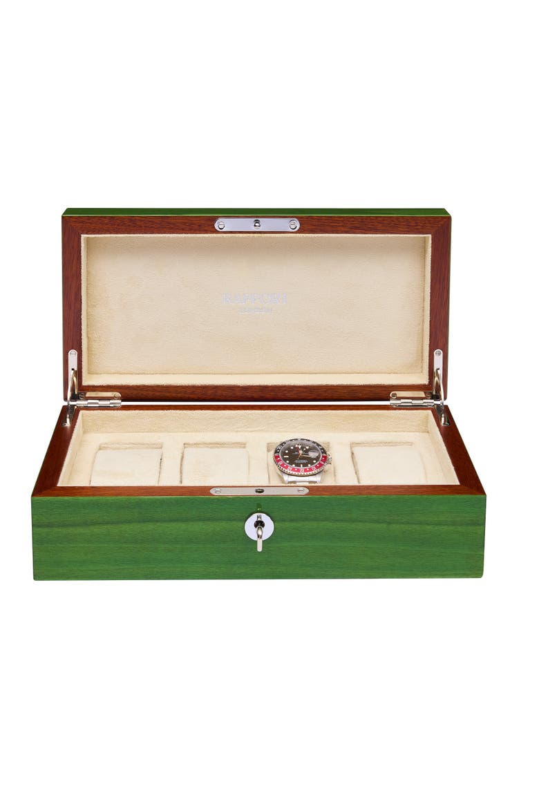 Heritage Four Watch Box, Main, color, Green