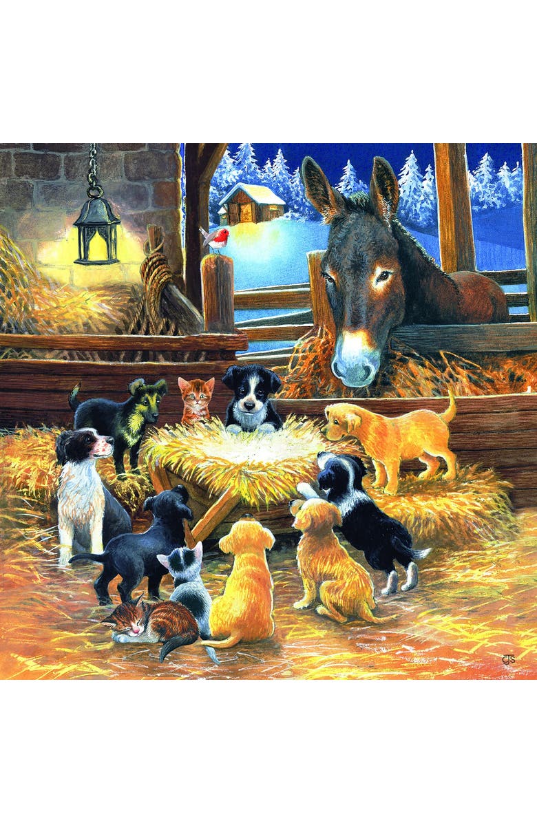 Sunsout Barnyard Nativity 500 piece Jigsaw Puzzle for Adults, Alternate, color, Multicolor
