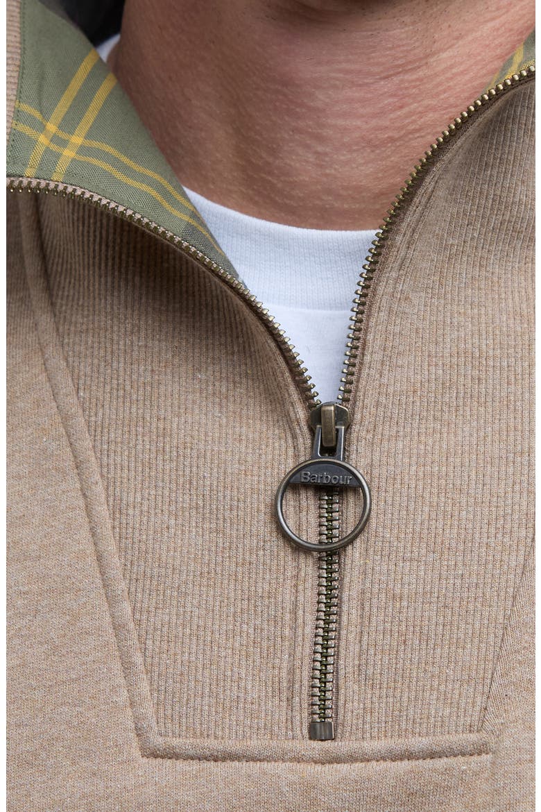 Nelson Cotton Half Zip Sweatshirt, Alternate, color, STONE MARL