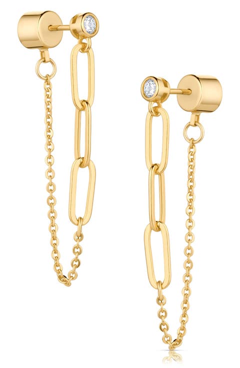 Juni 14k Gold Plated Drop Earrings