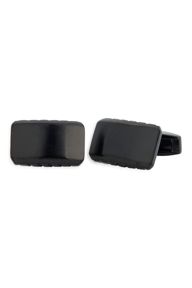 Black Cuff Links, Main, color, BLACK