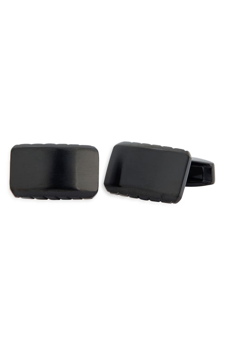 James Michael Black Cuff Links, Main, color, Black