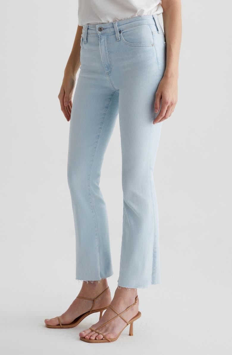AG Farrah Raw Hem Crop Bootcut Jeans, Alternate, color, Heat Wave