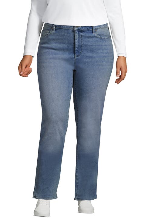 Recover Mid Rise Straight Leg Blue Jeans