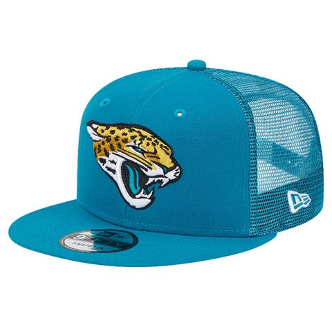 Men's New Era Teal Jacksonville Jaguars Main Trucker 9FIFTY Snapback Hat