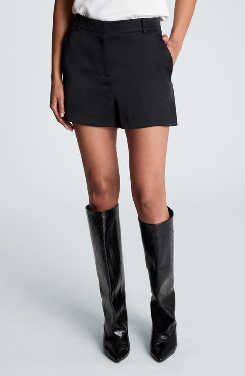 Double Faced Satin Shorts