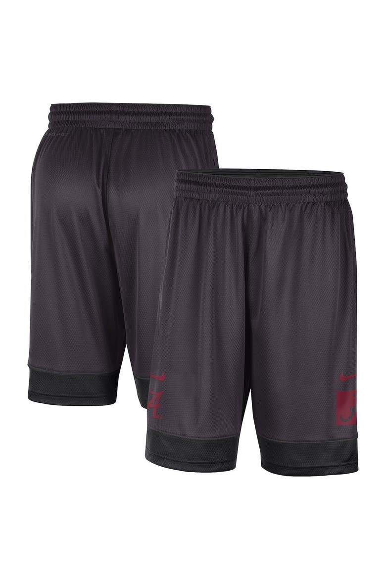 Men's Nike Charcoal Alabama Crimson Tide Performance Fast Break Shorts, Main, color, Charcoal