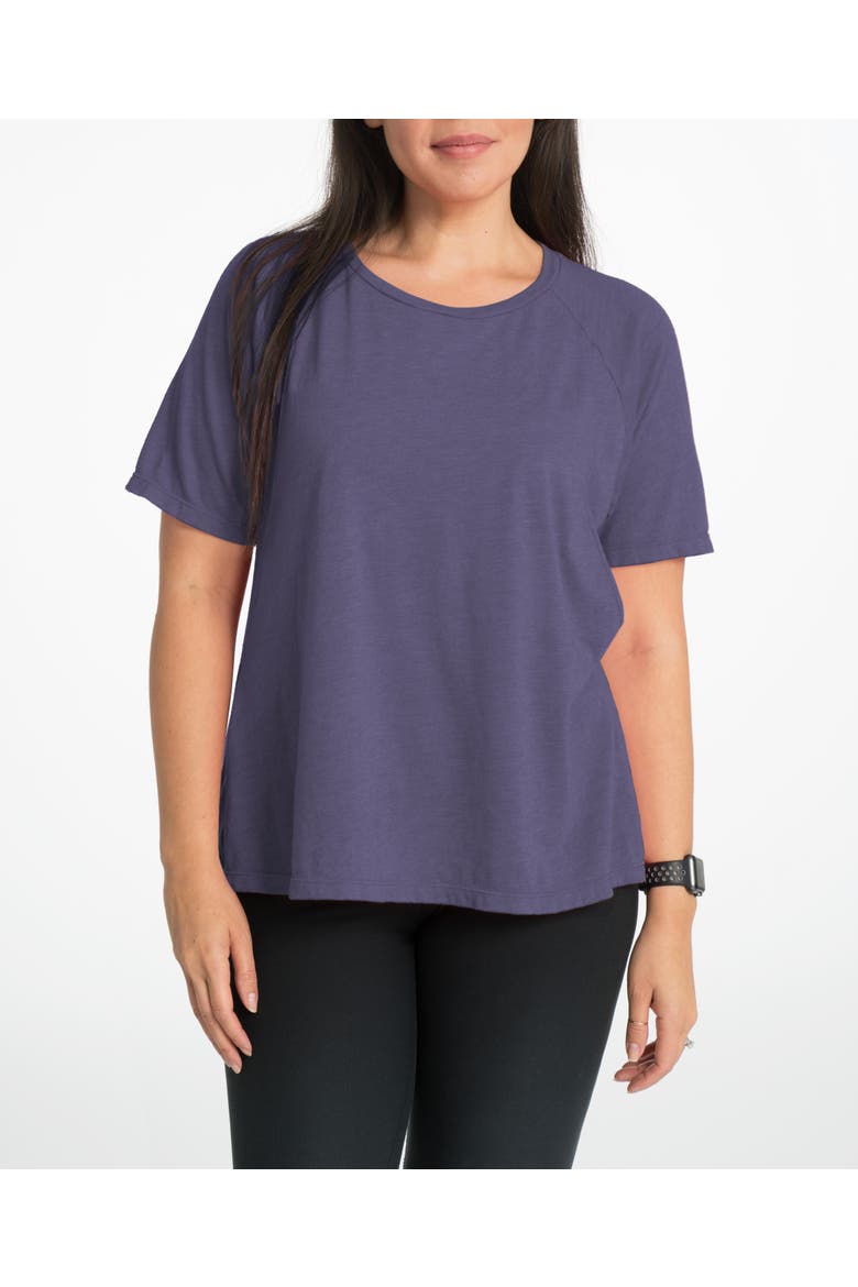 Relax Nursing T Shirt Cotton Blend, Alternate, color, Heather Grape