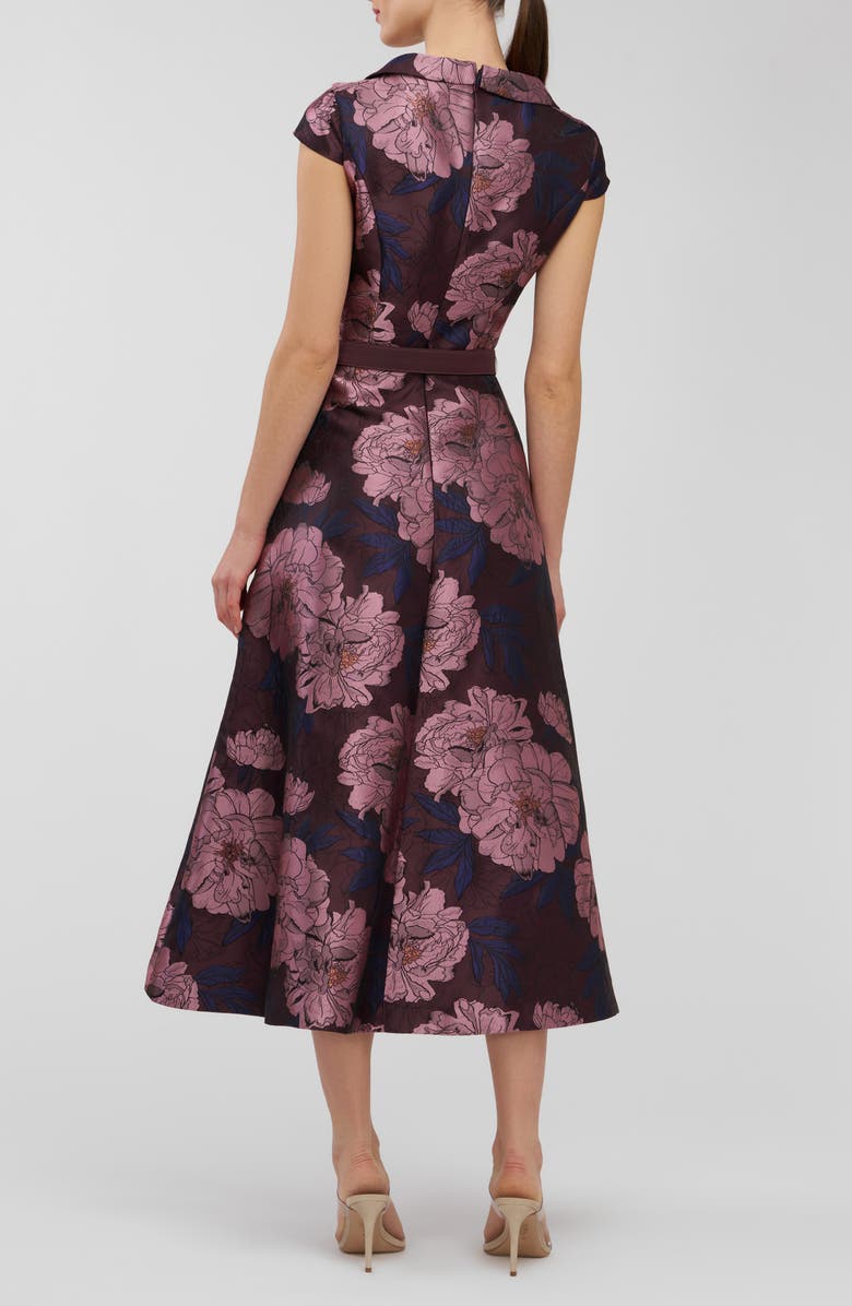 Kay Unger Kinsley Metallic Floral Jacquard Cocktail Dress, Alternate, color, Primrose Multi