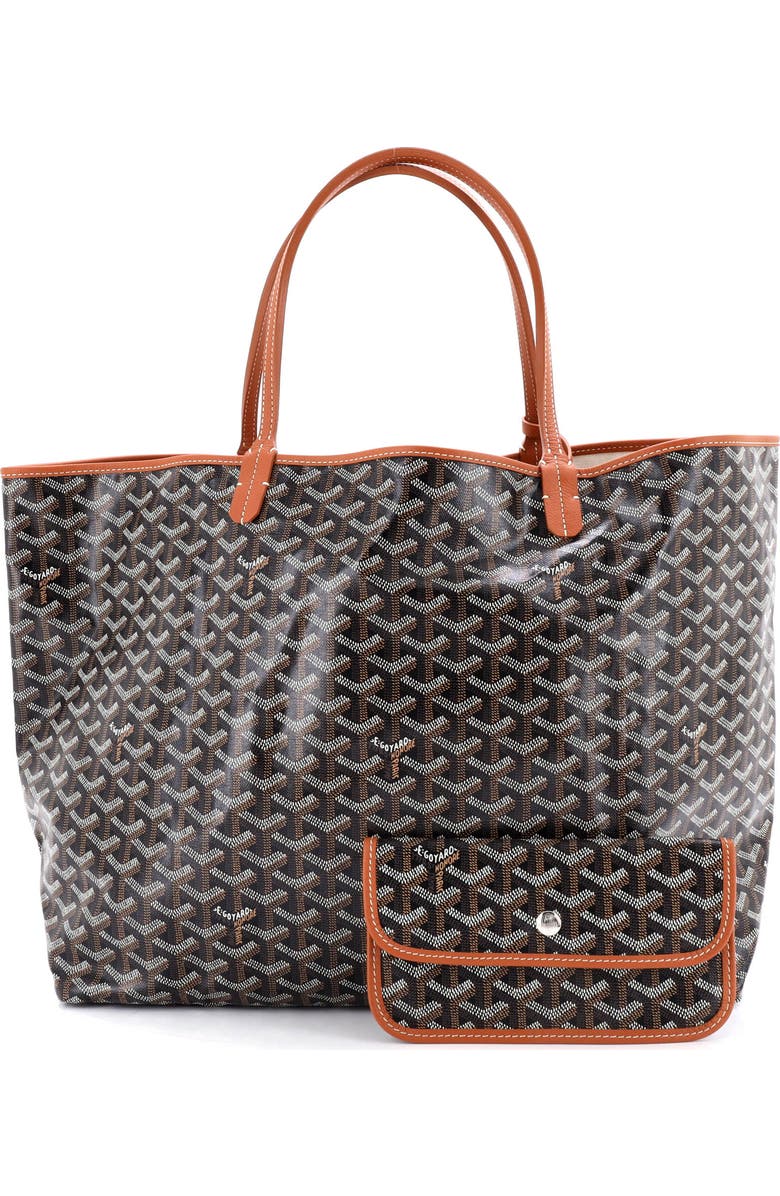 Pre-Owned Goyard Saint Louis Tote Coated Canvas PM, Alternate, color, Brown
