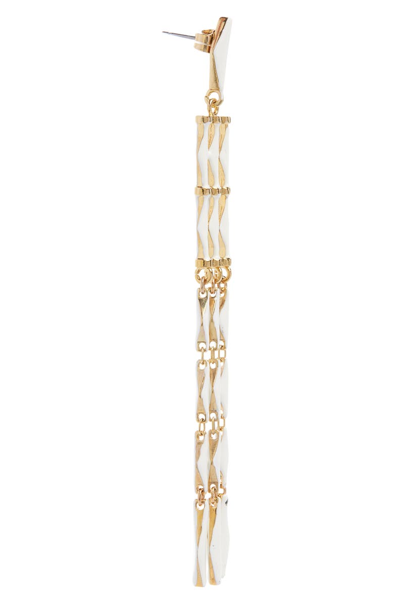 Isabel Marant Zaltana Long Drop Earrings, Alternate, color, Ecru