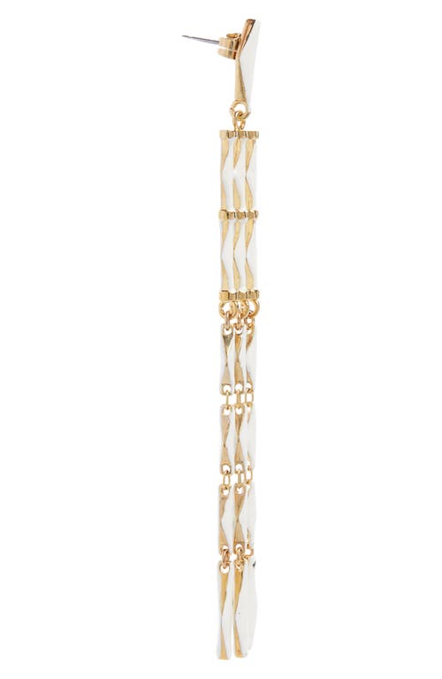 Isabel Marant Zaltana Long Drop Earrings In Ecru